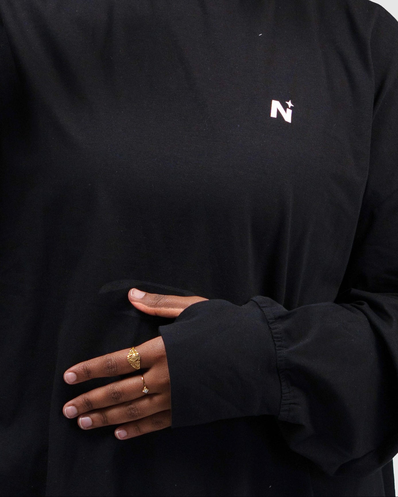 Cotton Flow Top - Black