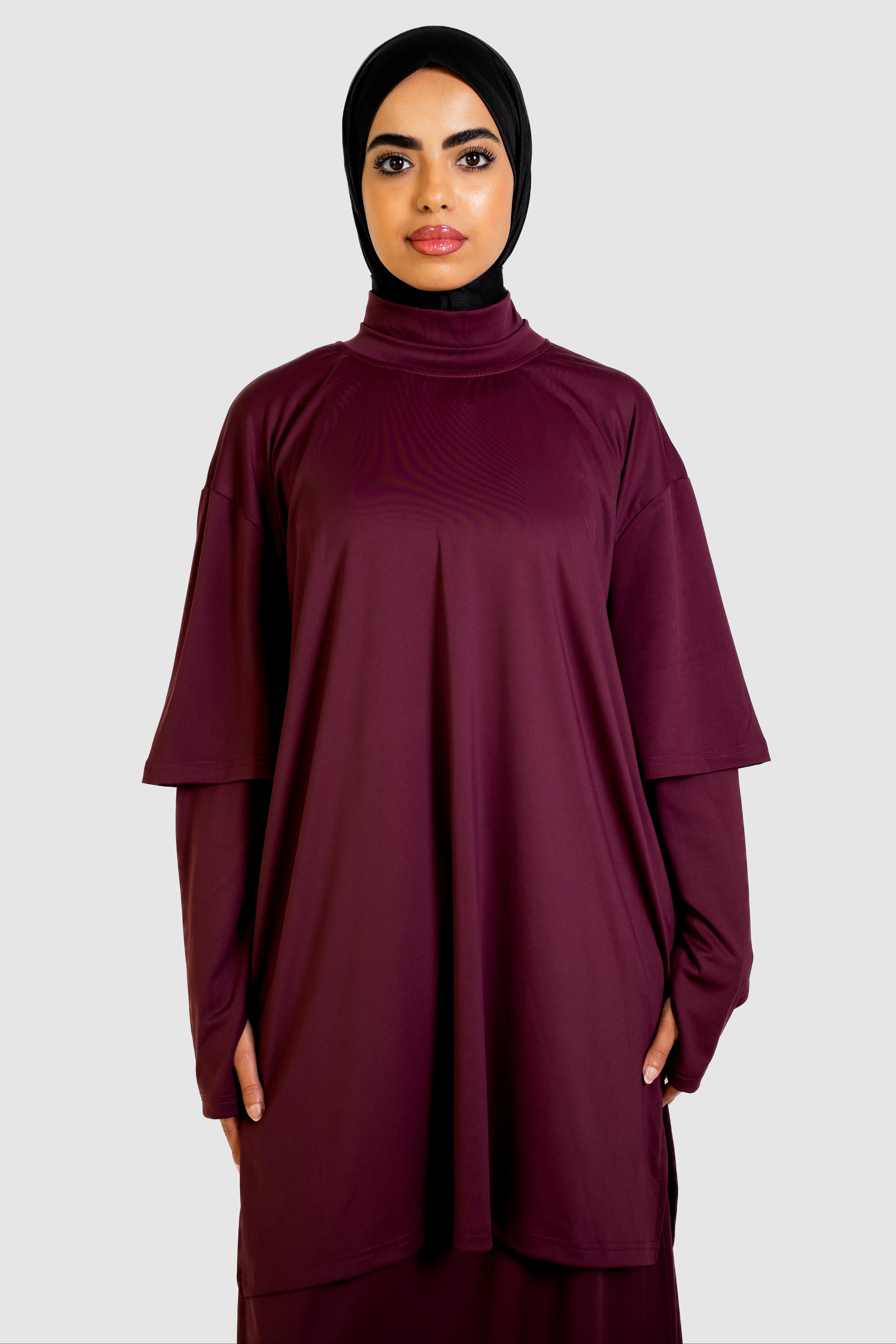 One Base Tee - Plum