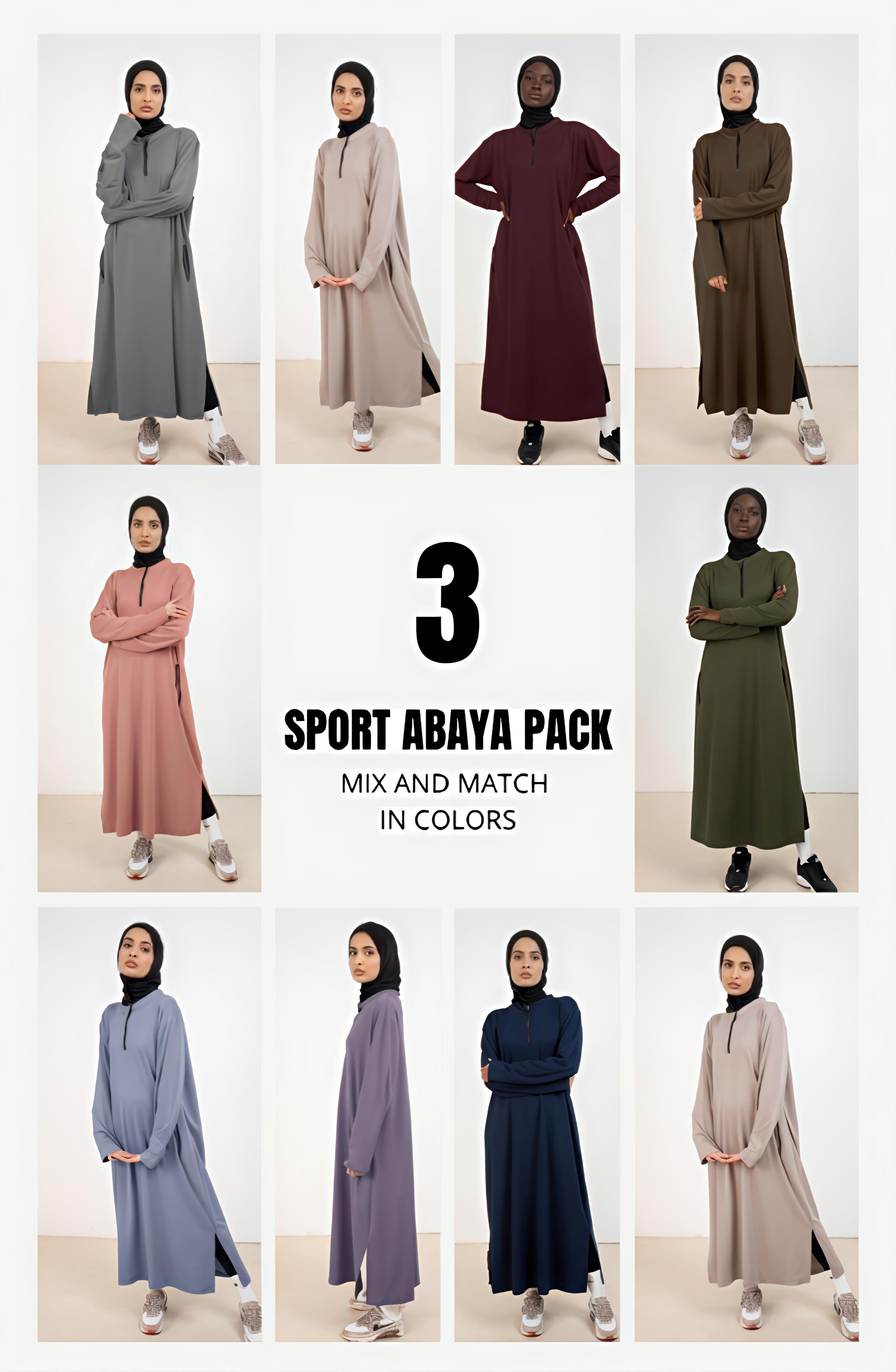 SPORT ABAYA 3 PACK