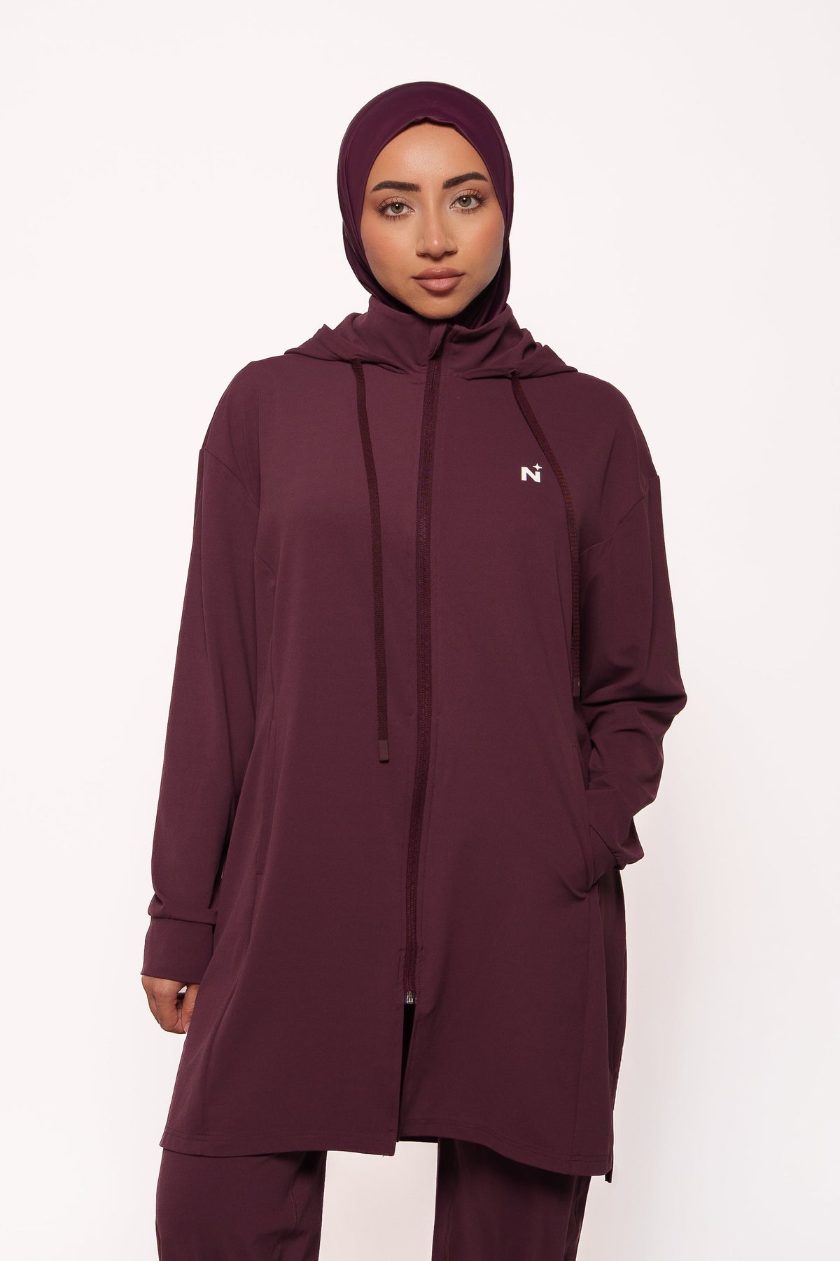 Essential Zip Jacket -  Berry