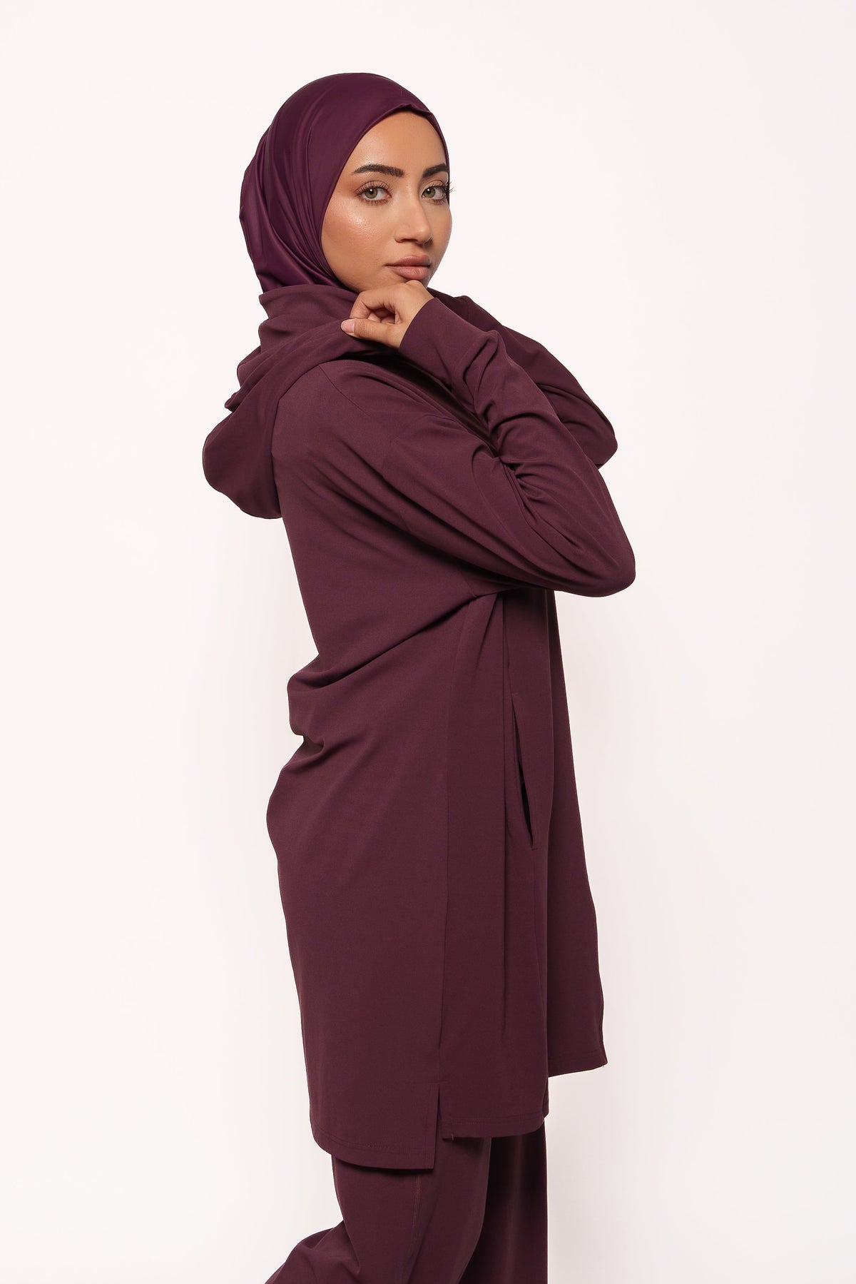 Essential Zip Jacket -  Berry