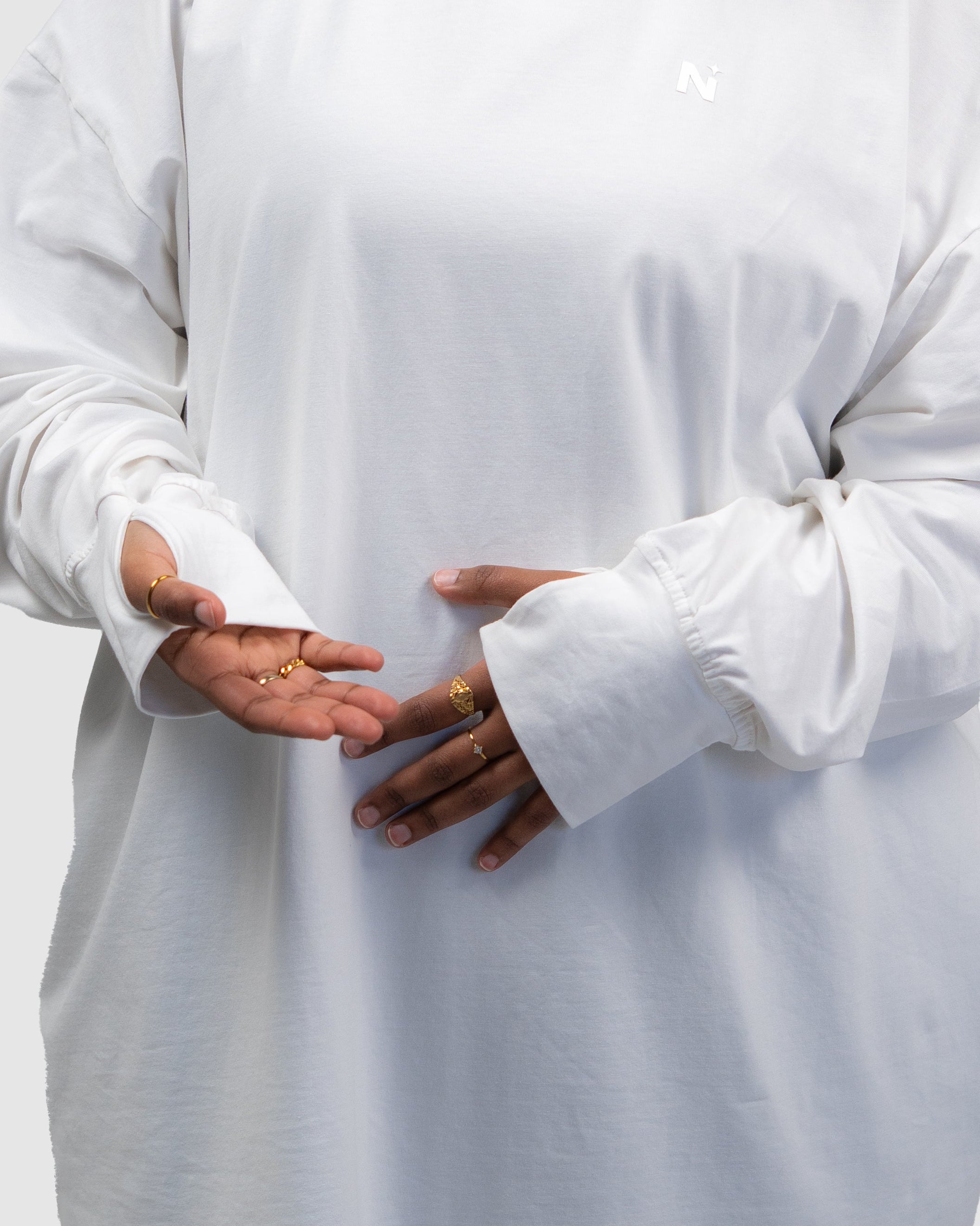Cotton Flow Top - White