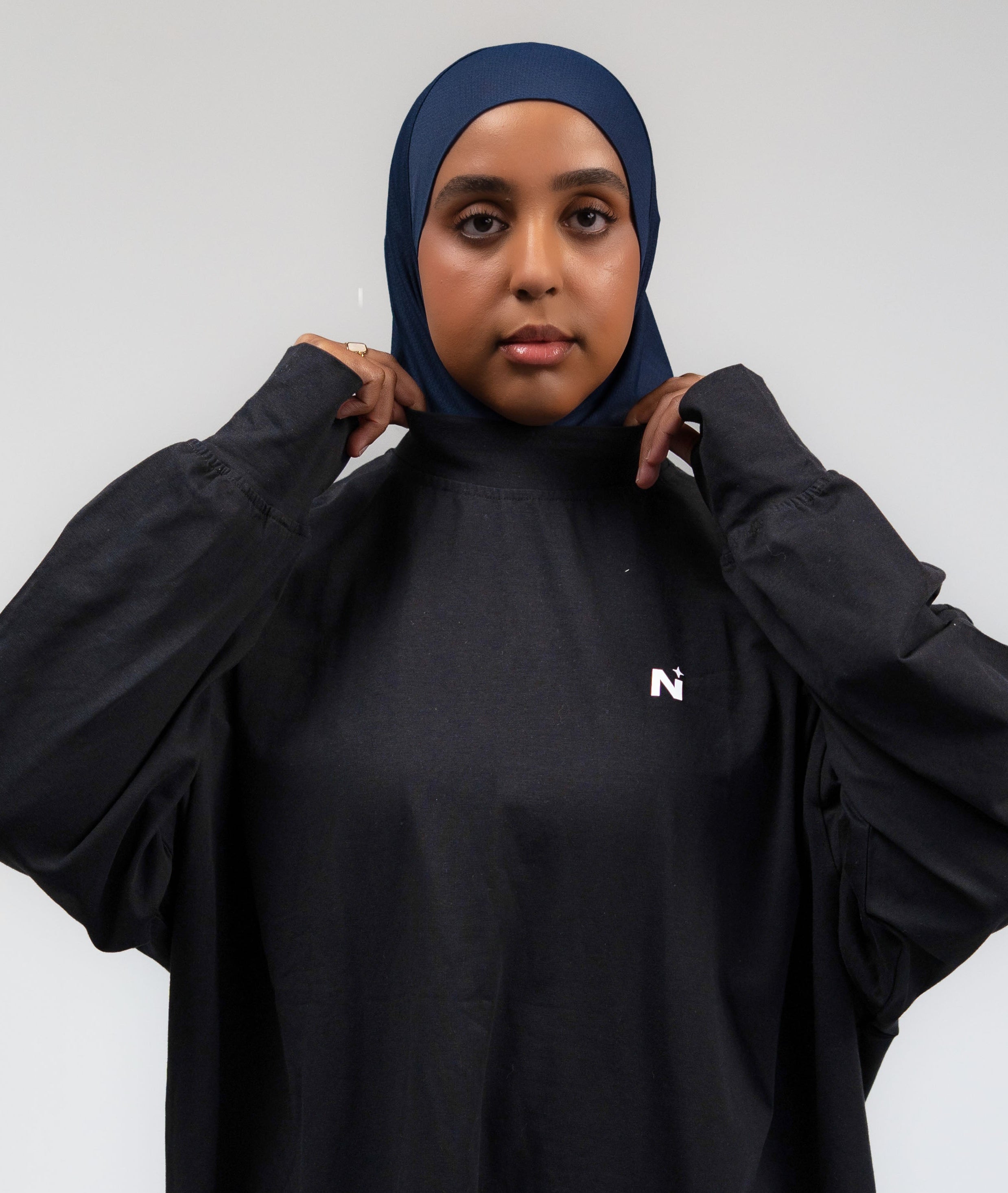 Cotton Flow Top - Black