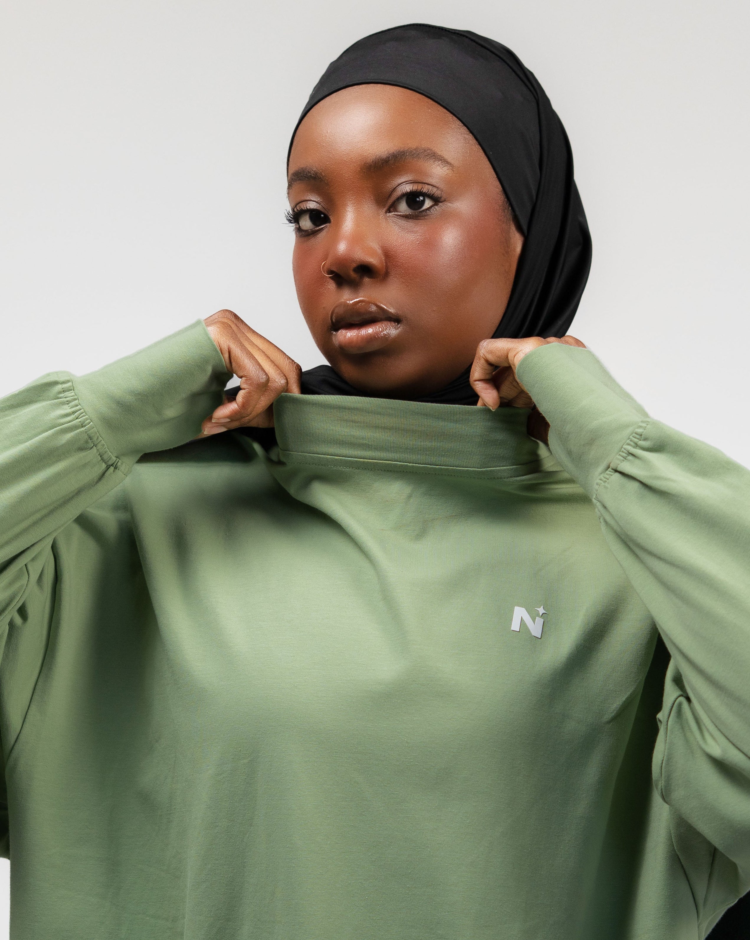 Cotton Flow Top - Leaf