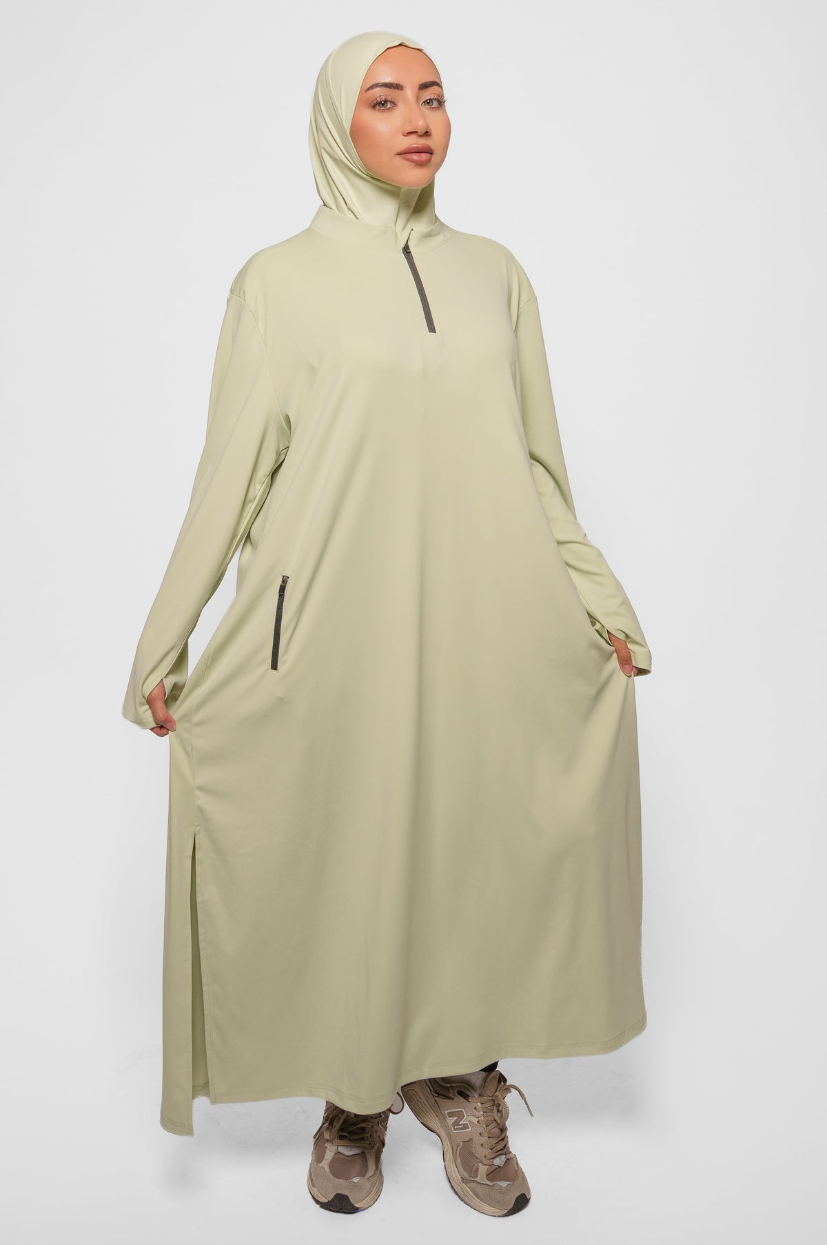 Sport Abaya - Sage Green