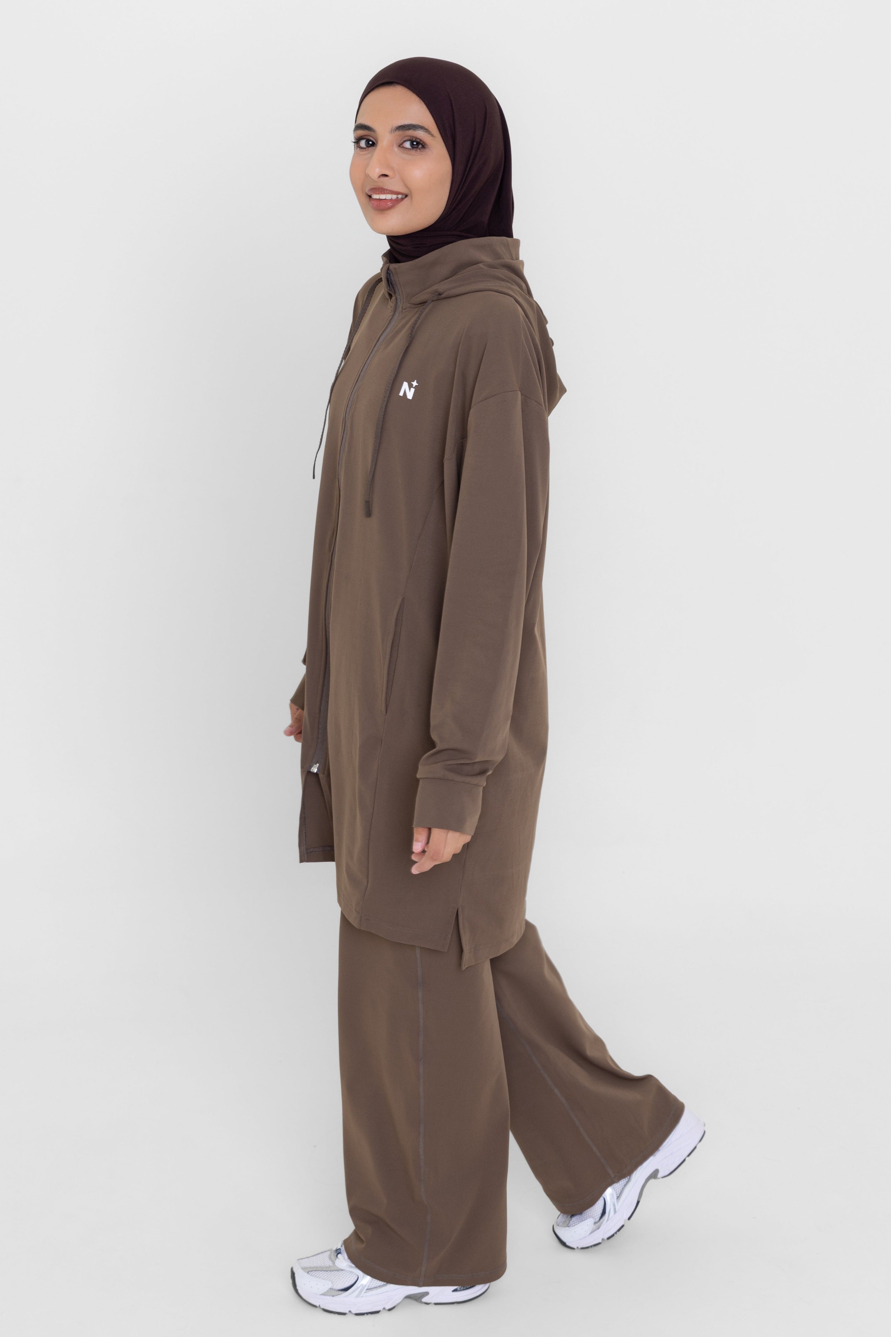 Essential Zip Jacket - Espresso