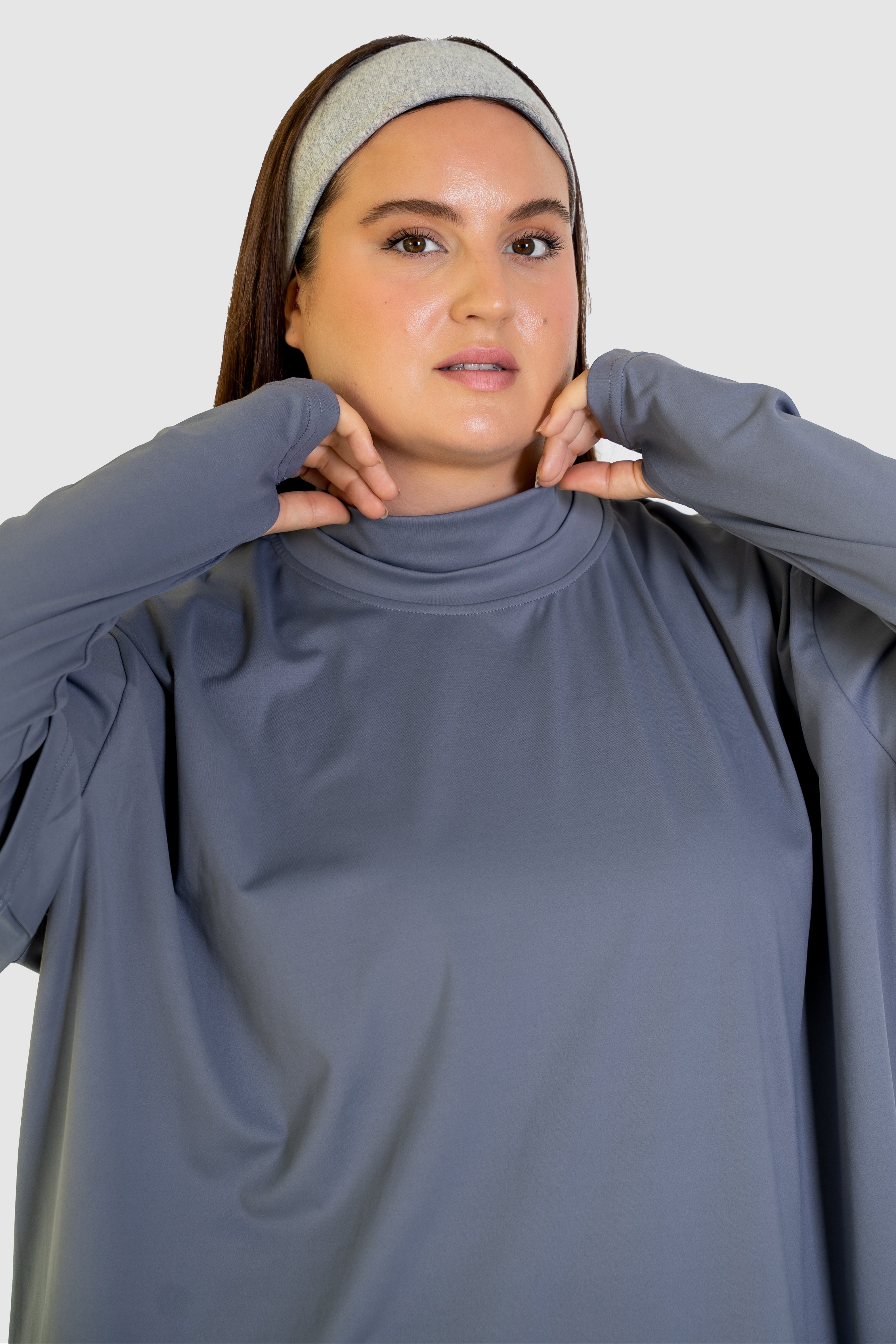 One Base Tee -   Grey Blue