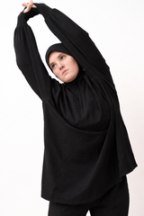 LIGHT WEIGHT ACTIVE TOP BLACK