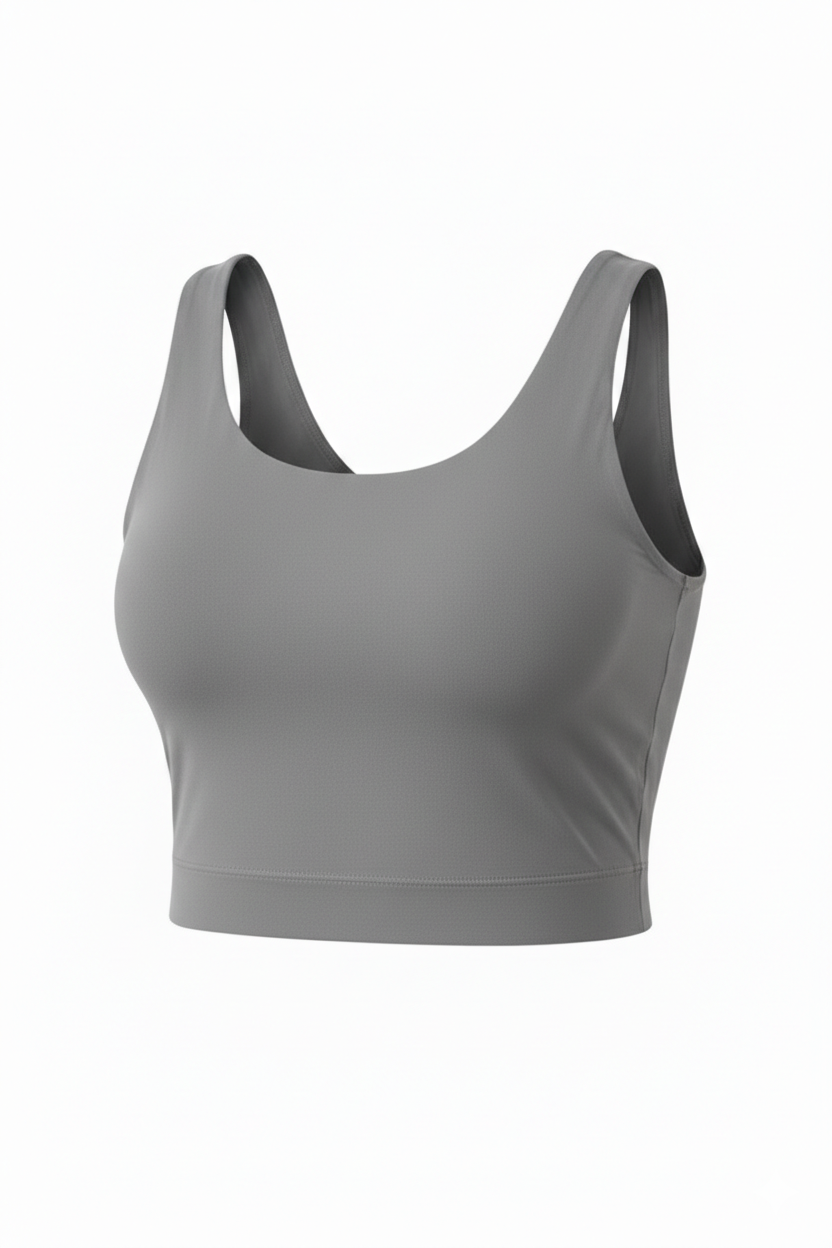 SEAMLESS SPORTS BRA STONE