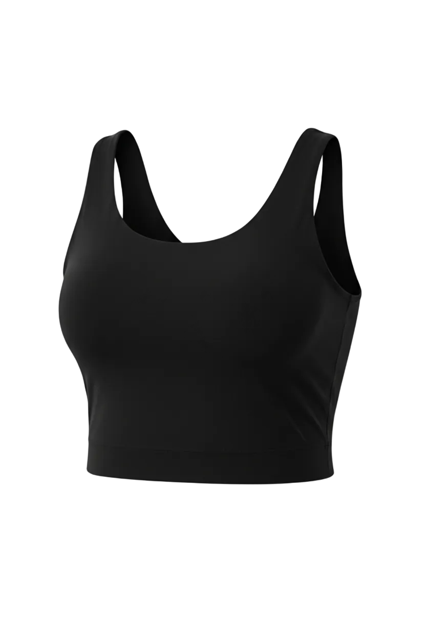 SEAMLESS SPORTS BRA BLACK