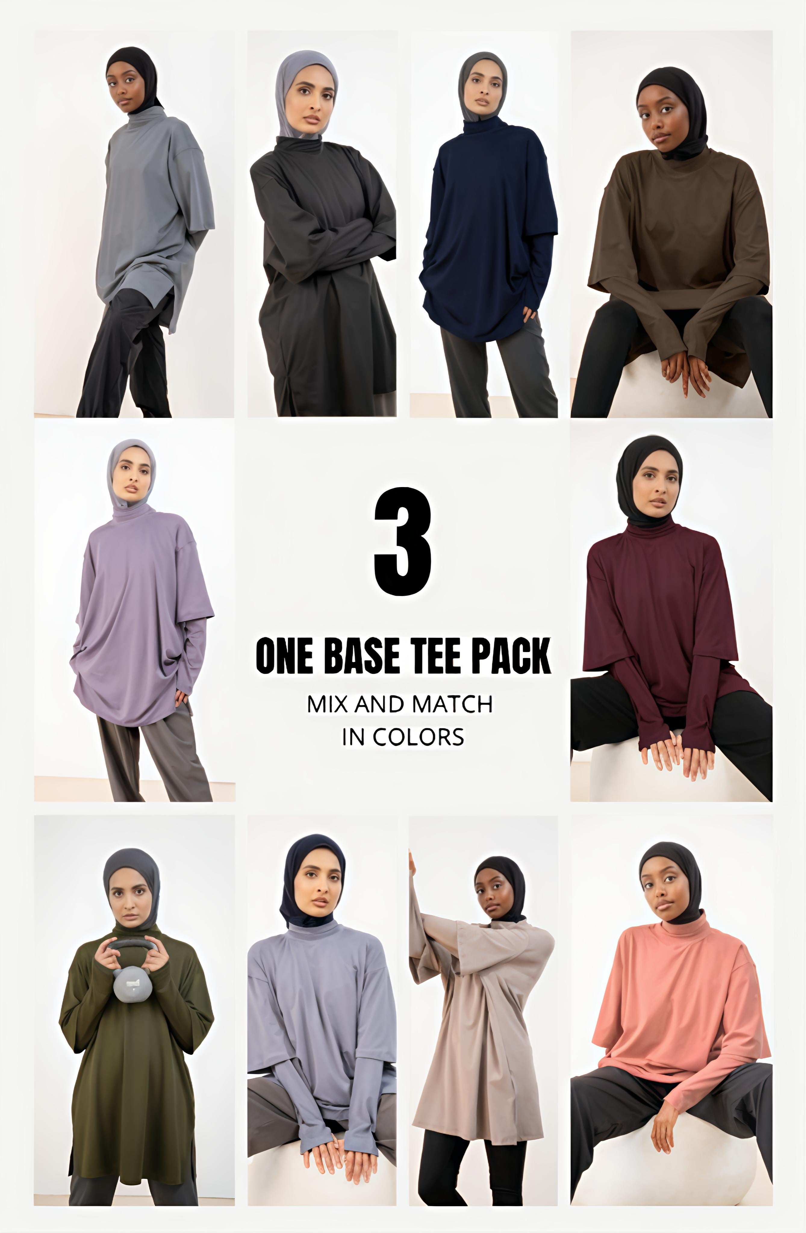 ONE BASE TEE 3 PACK