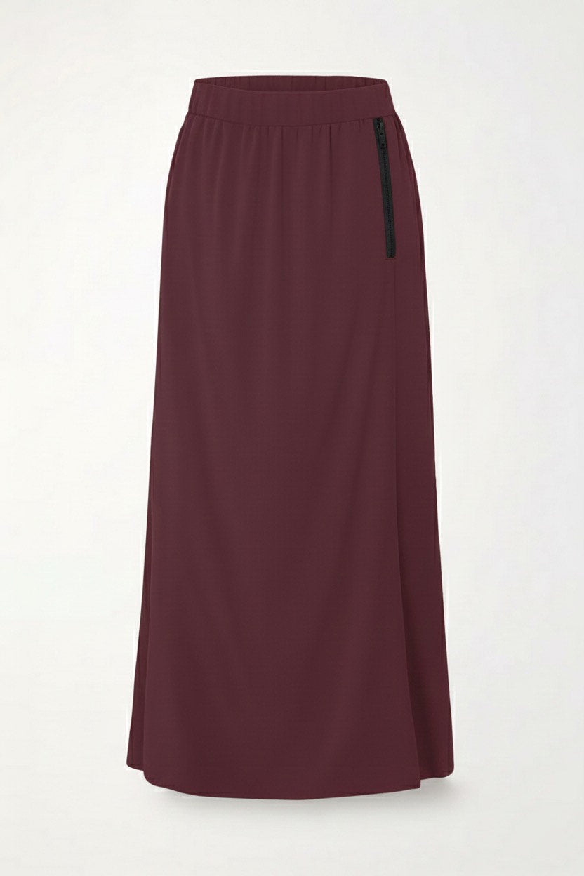 ACTIVE JOG-SKIRT PLUM 