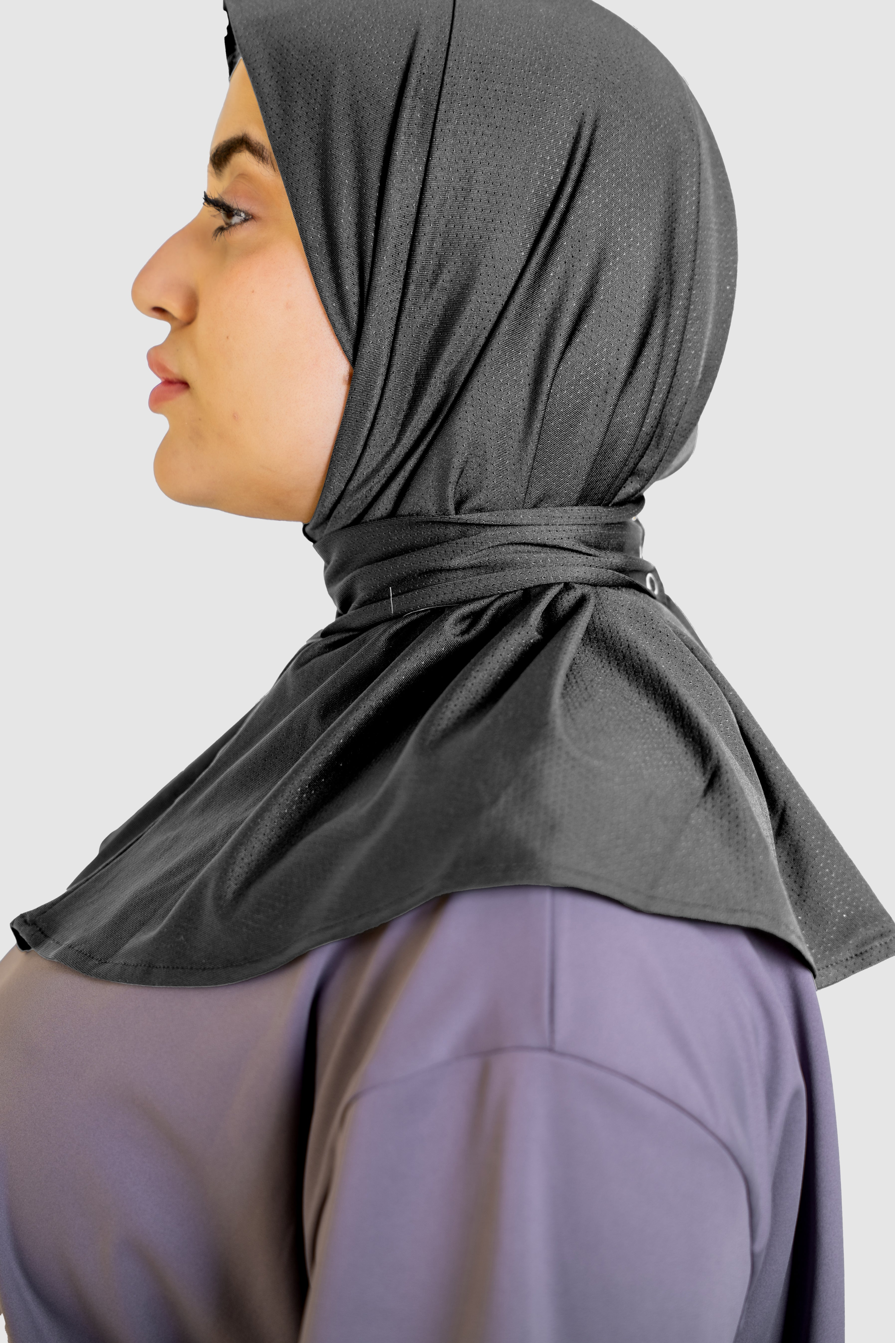 Instant Sport Hijab - Dark Grey
