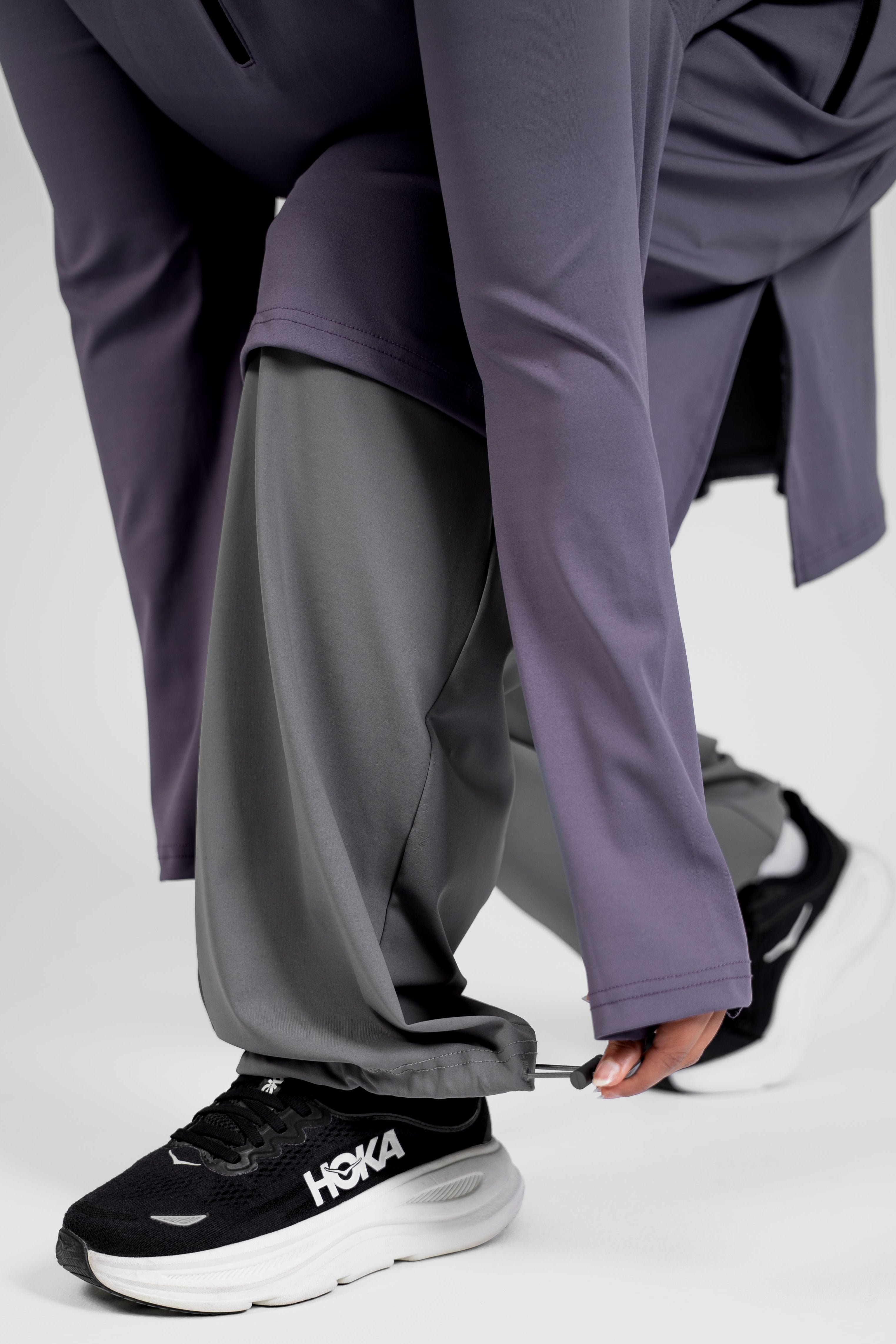 Wide Pull Jogger - Grey