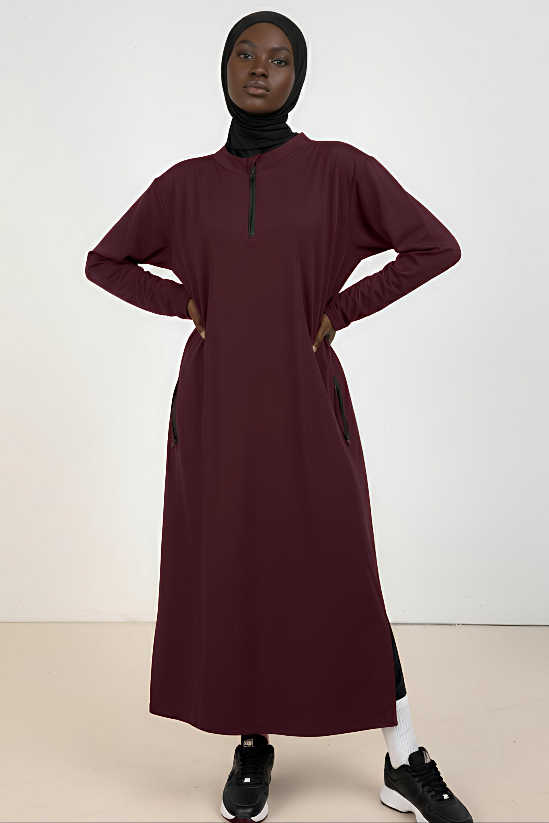 SPORT ABAYA PLUM