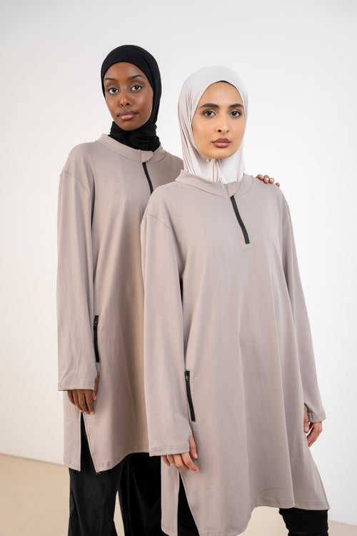 ACTIVE EASE TUNIC GREIGE