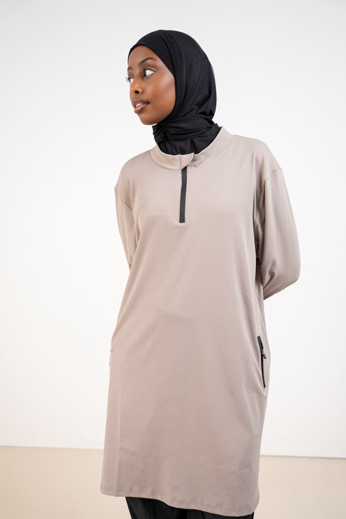ACTIVE EASE TUNIC GREIGE