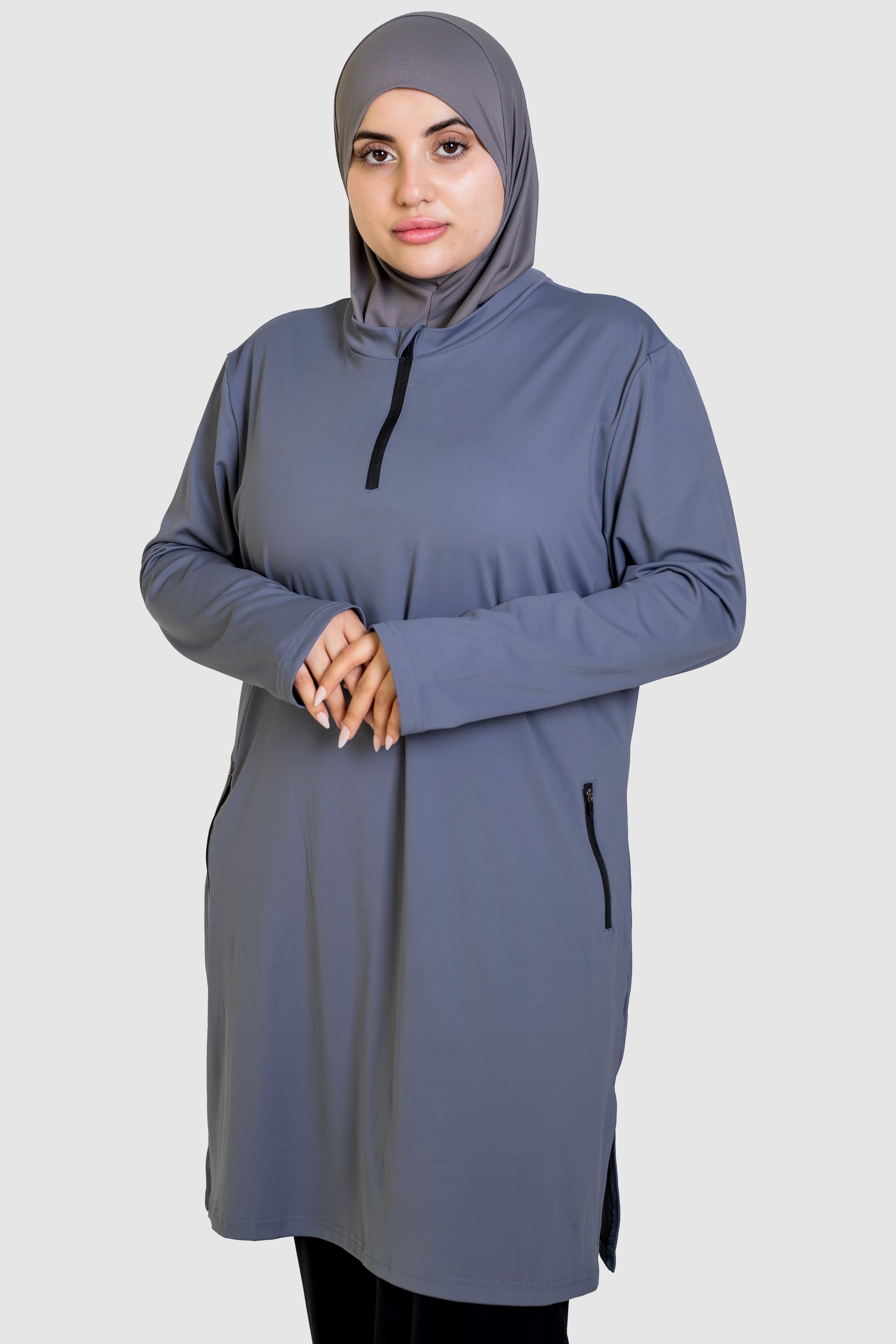 Active Ease Tunic - Grey Blue