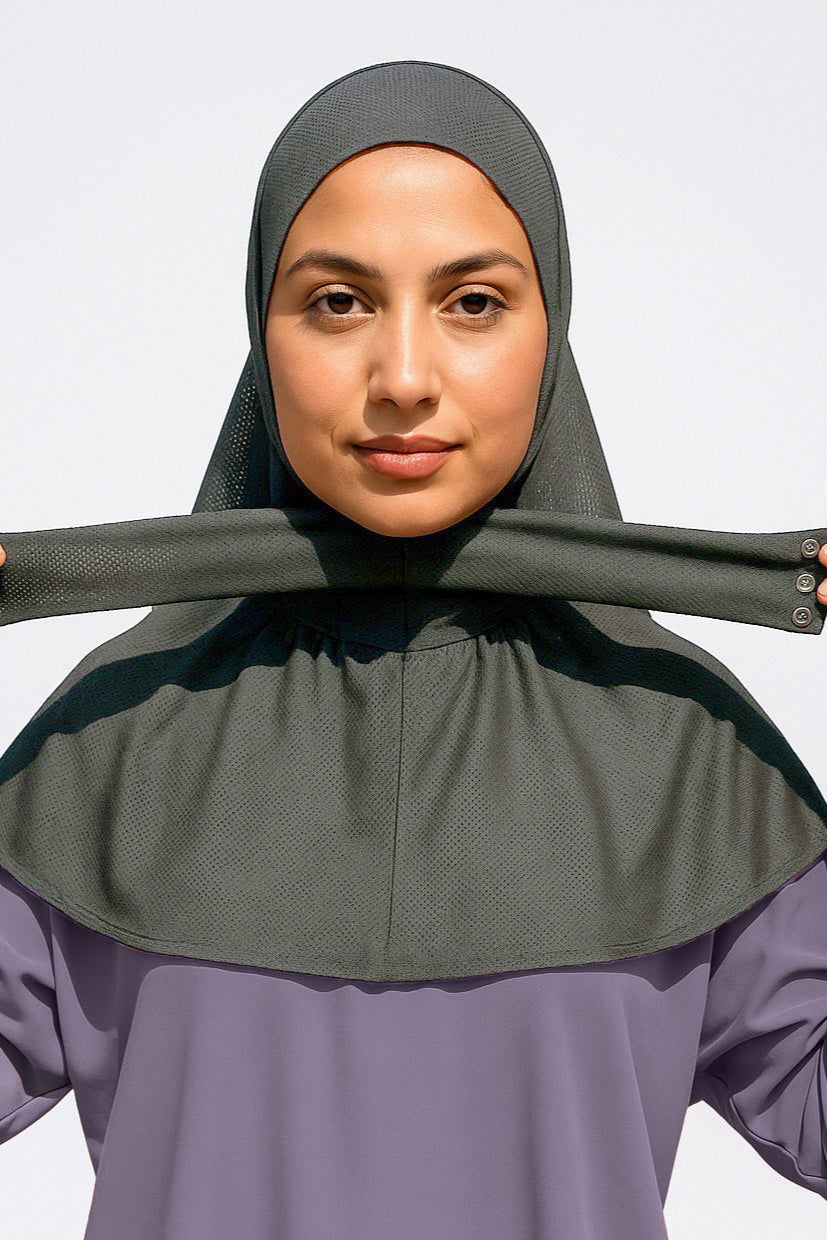INSTANT SPORT HIJAB - GREY