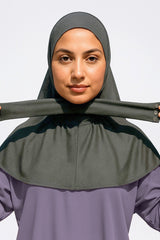 INSTANT SPORT HIJAB - GREY 