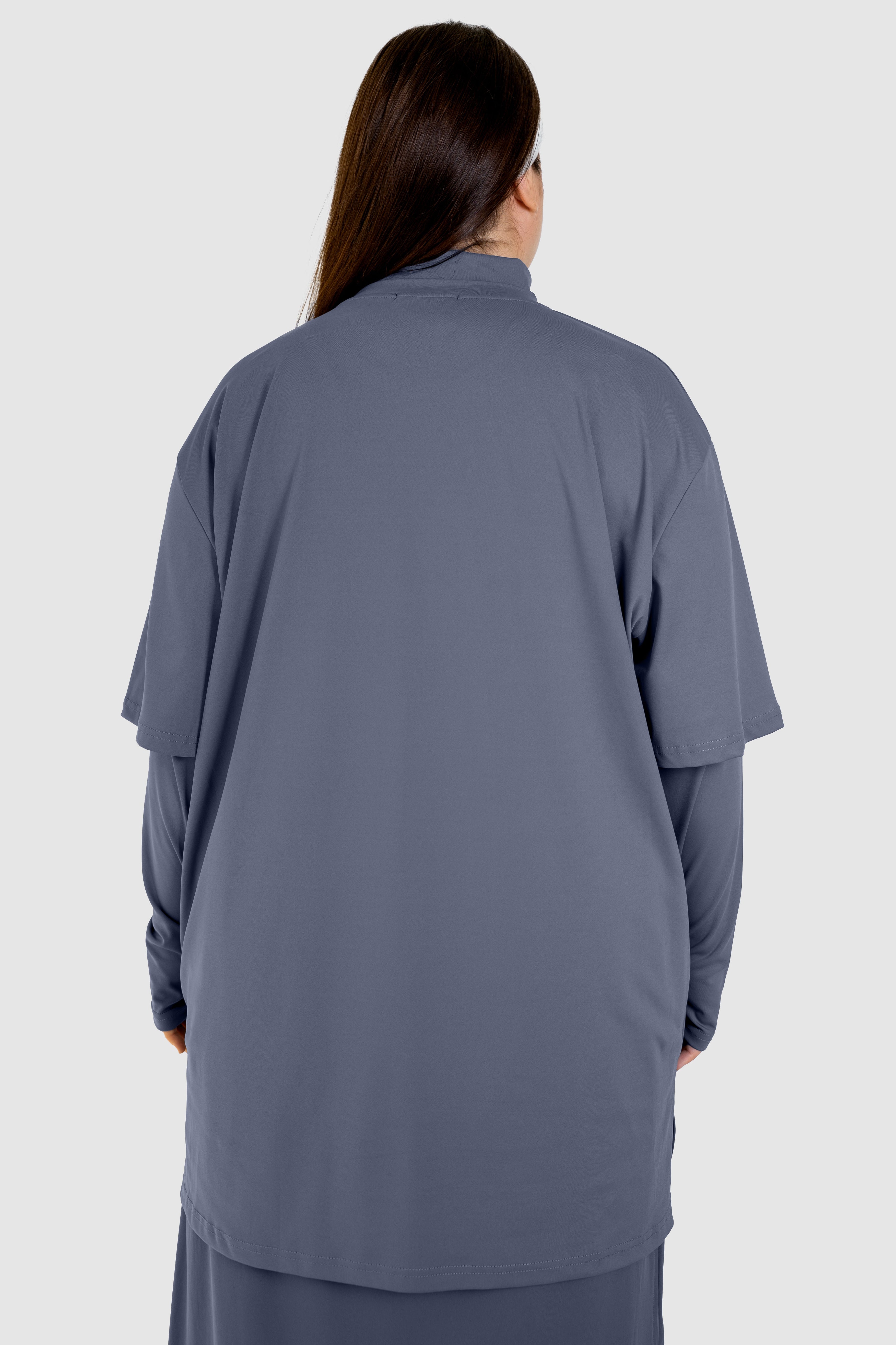 One Base Tee -   Grey Blue