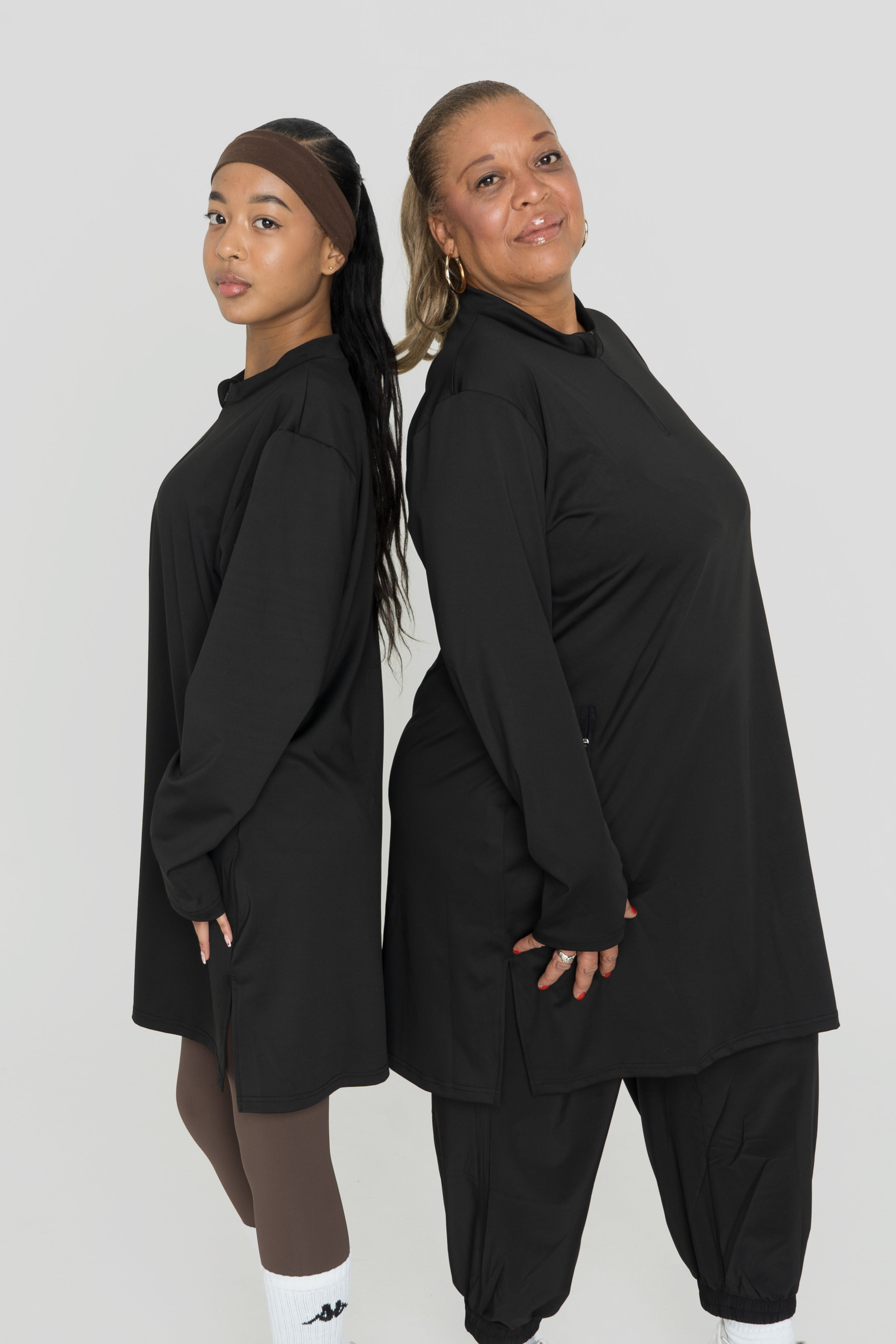 ACTIVE EASE TUNIC BLACK 