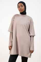 ONE BASE TEE GREIGE