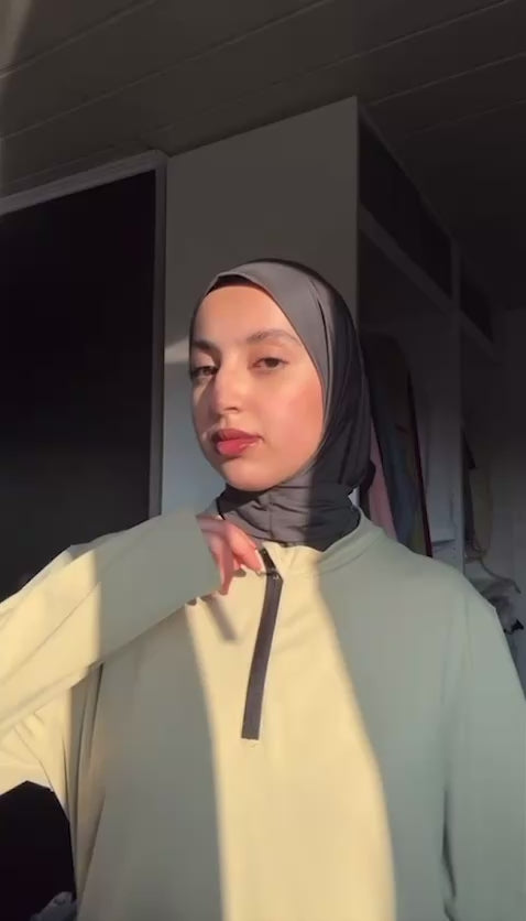INSTANT SPORT HIJAB - GREY