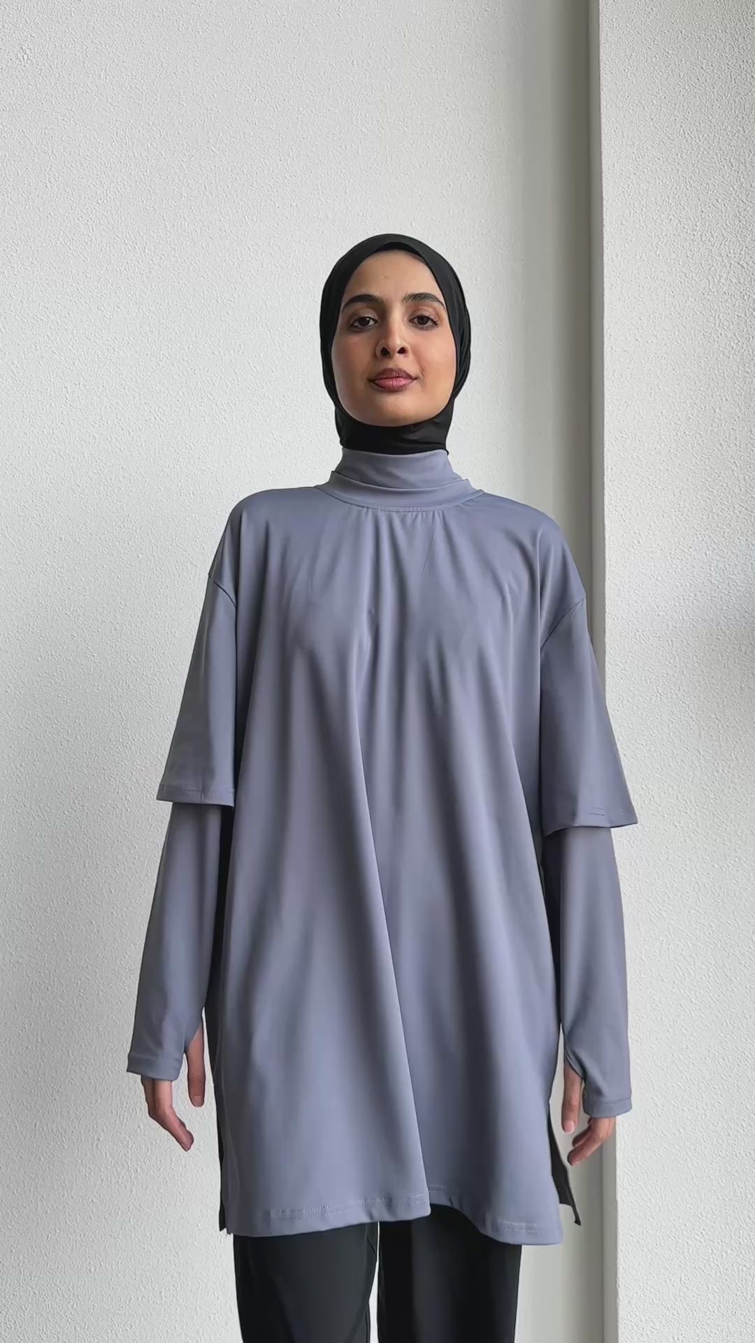 ONE BASE TEE GREY BLUE 