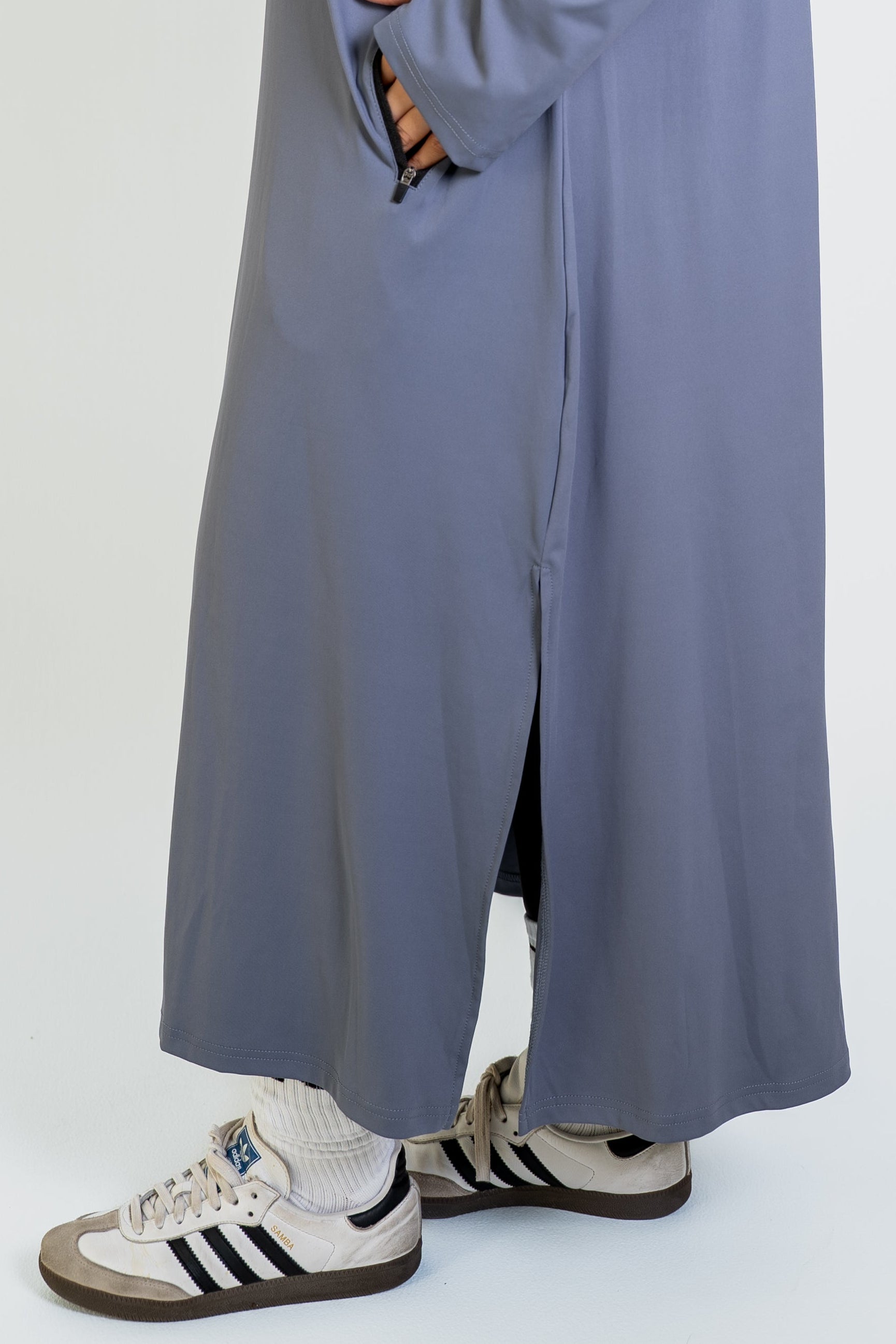 Sport Abaya - Grey Blue
