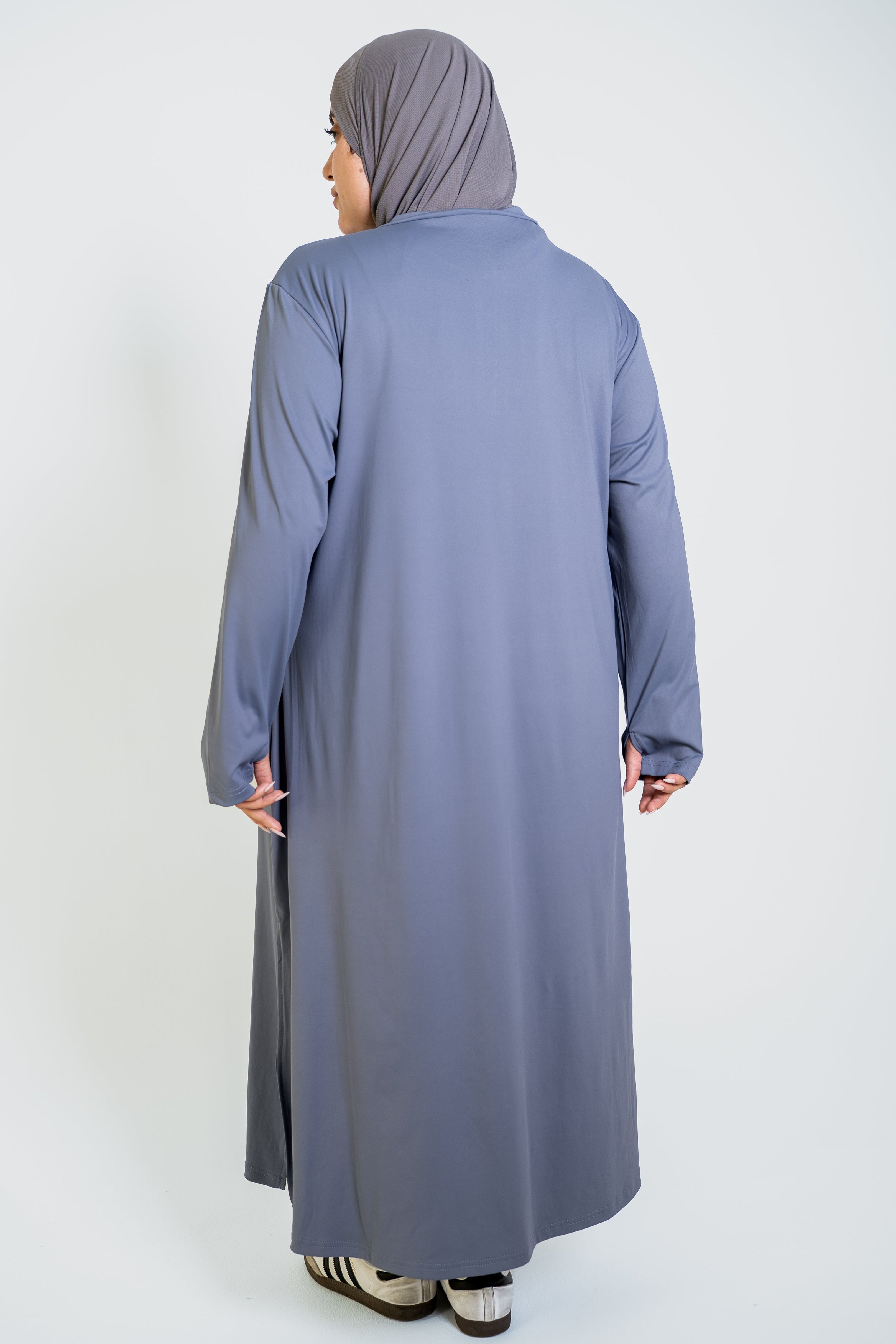 Sport Abaya - Grey Blue