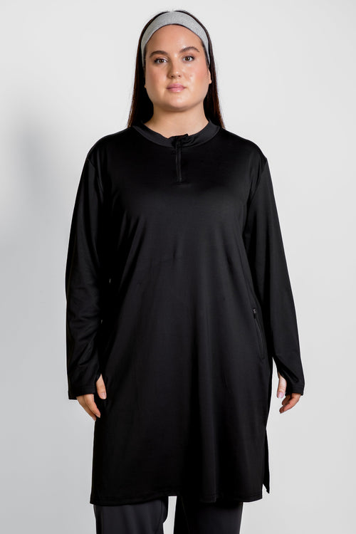 ACTIVE EASE TUNIC - BLACK