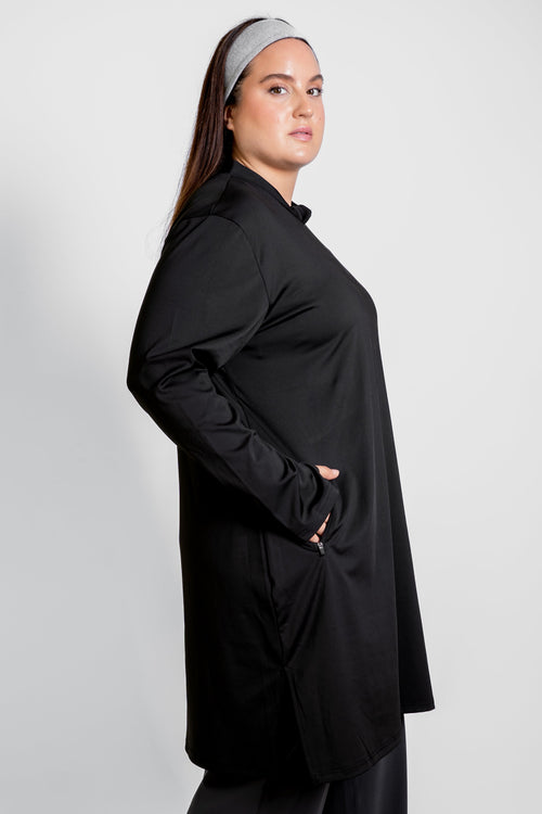 ACTIVE EASE TUNIC - BLACK