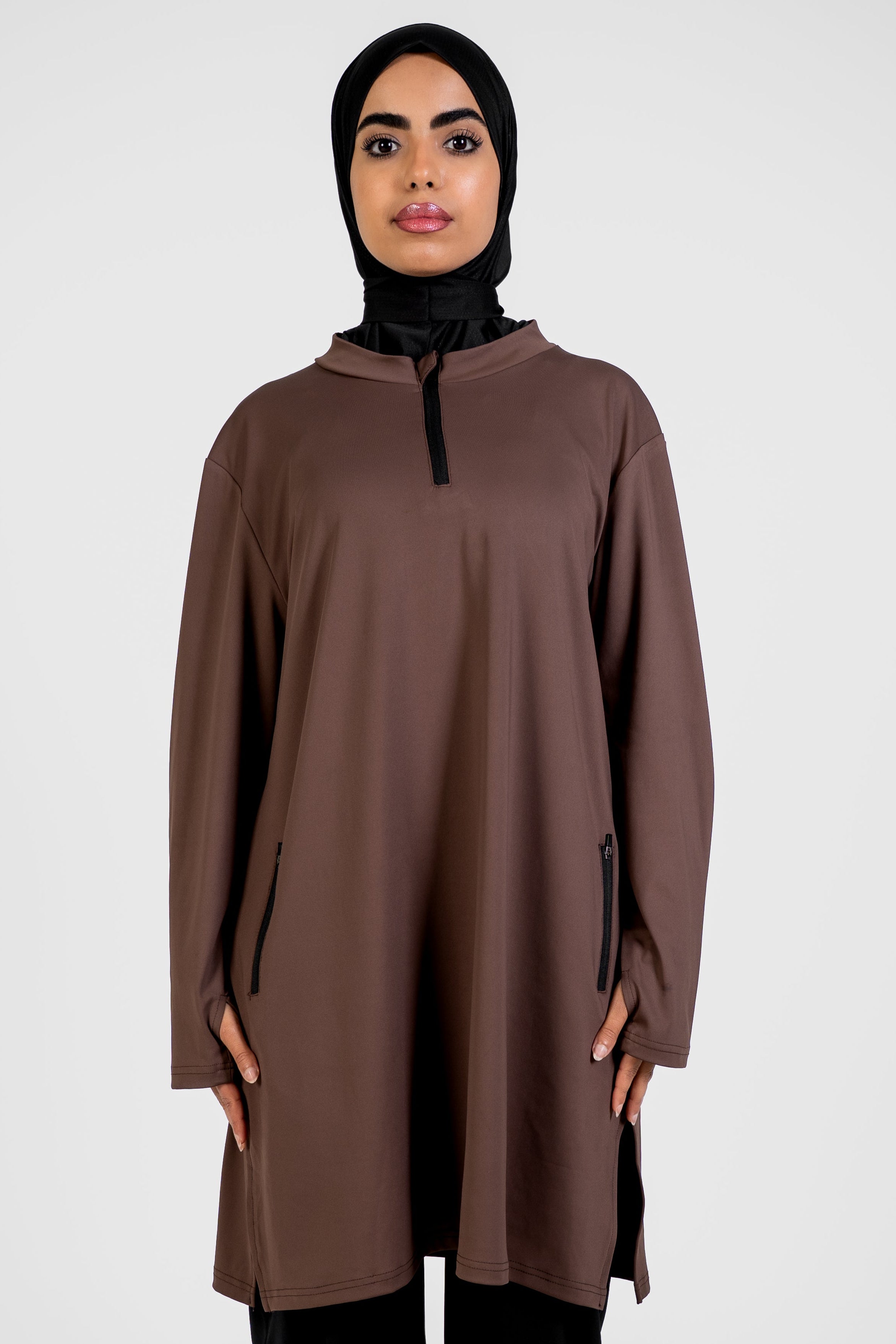ACTIVE EASE TUNIC - MOCHA