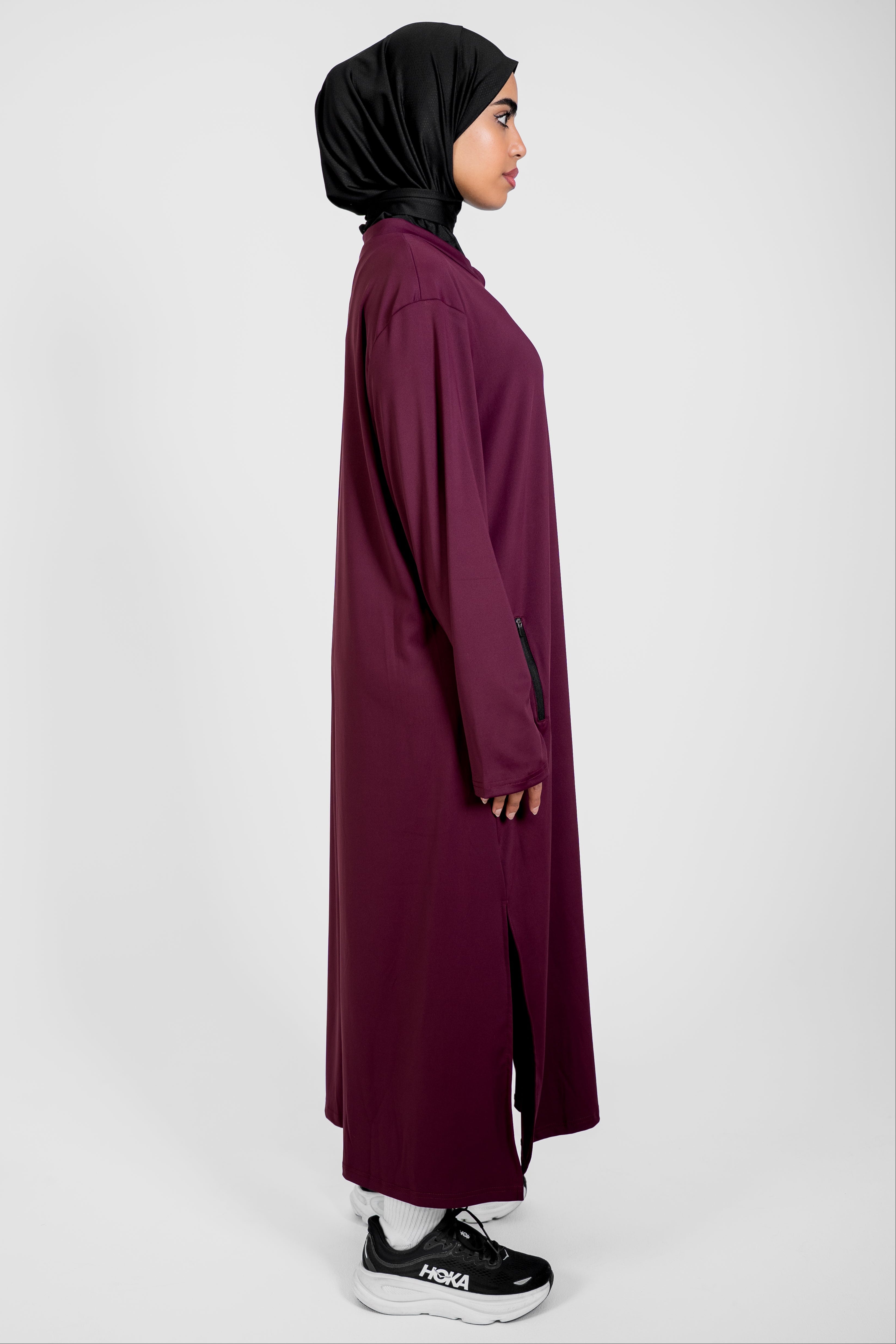 Sport Abaya - Plum