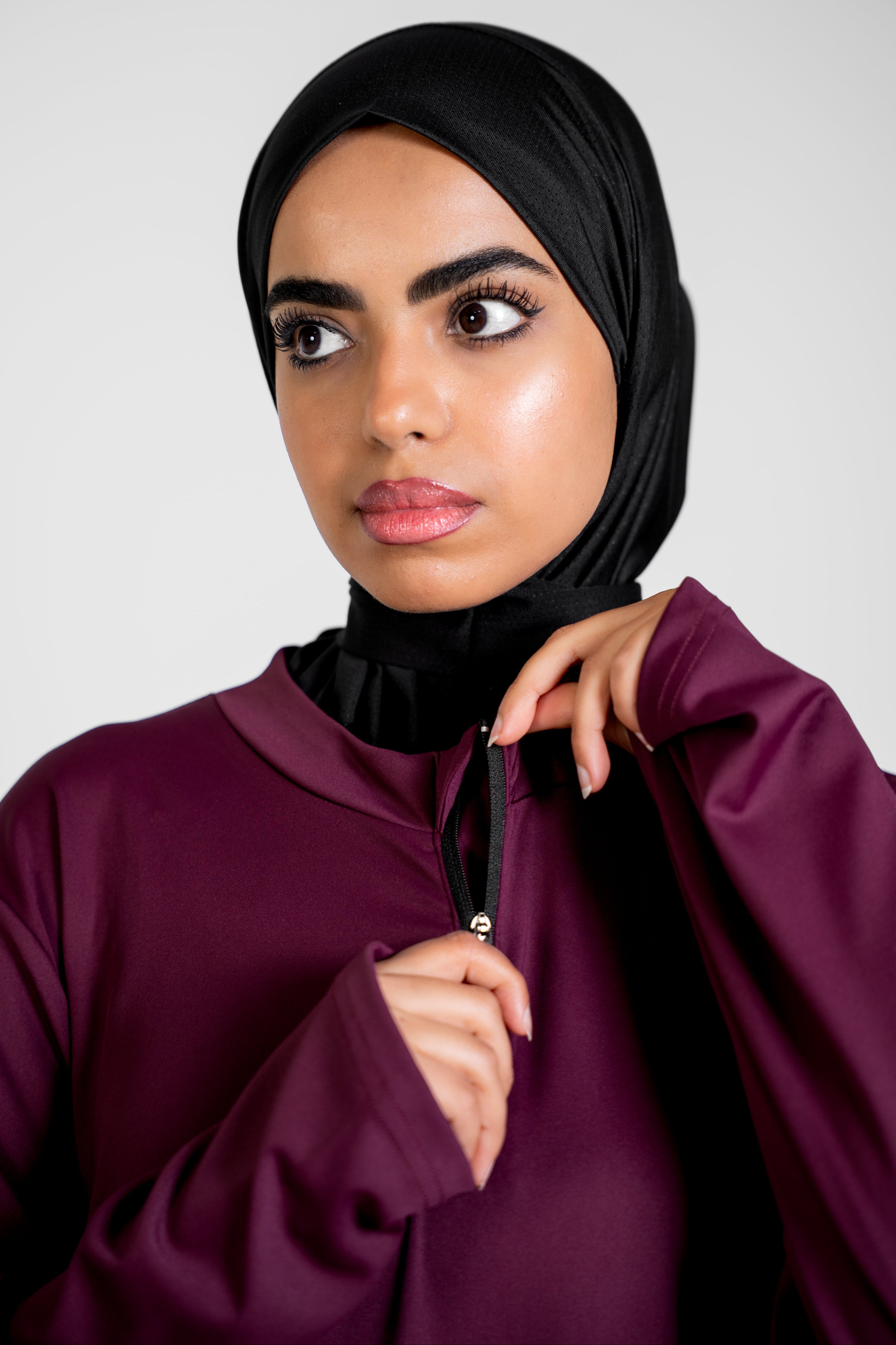 Sport Abaya - Plum